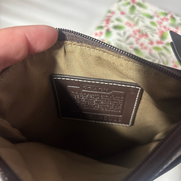 Coach Signature Red and Brown Crossbody Bag | Comfortable Strap | - Picture 3 of 3